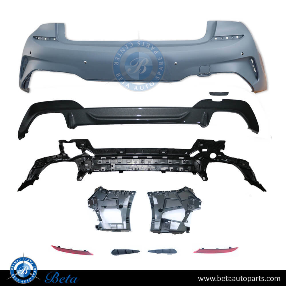 Rear Bumper assembly with PDC and Rear Diffuser M-Performance for M-Tek for BMW 3 Series G20 2019-up models, Part Number 51128099905 Rear Bumper assembly with PDC and Rear Diffuser M-Performance for M-Tek for BMW 3 Series G20 2019-up models, Part Number 51128099905